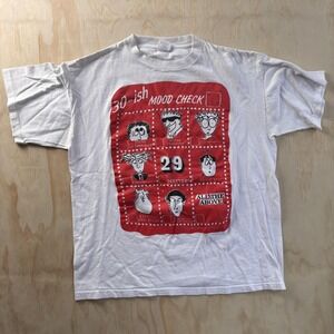 Vintage Designer Pro 30-ish Mood Check Shirt Mens XL Funny 30th Birthday Tee